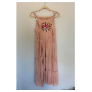 Peach Dress By Feathers